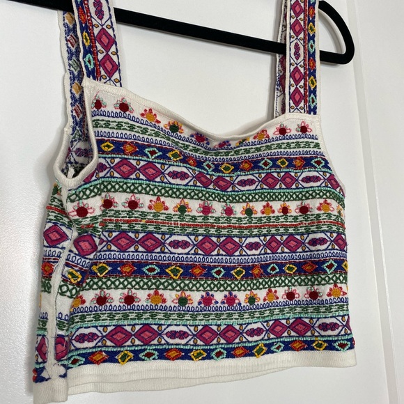 Zara Limited Edition Embroidered Top - Picture 3 of 6